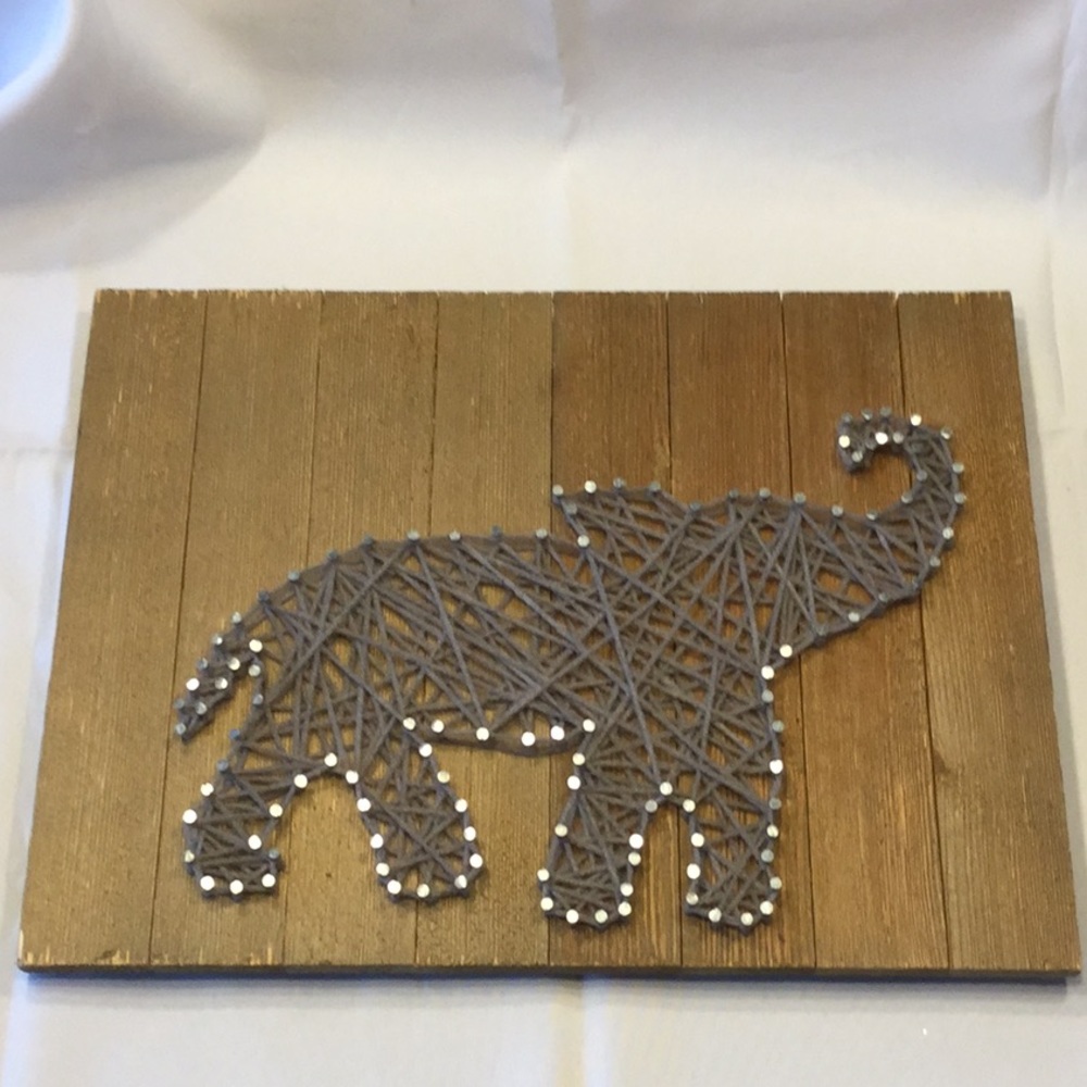 5/$25 Handmade Elephant String/yarn art